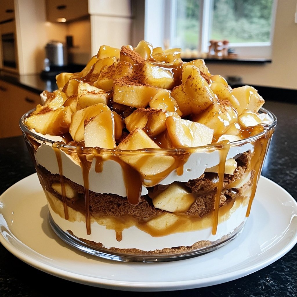 Bratapfel Karamell Trifle