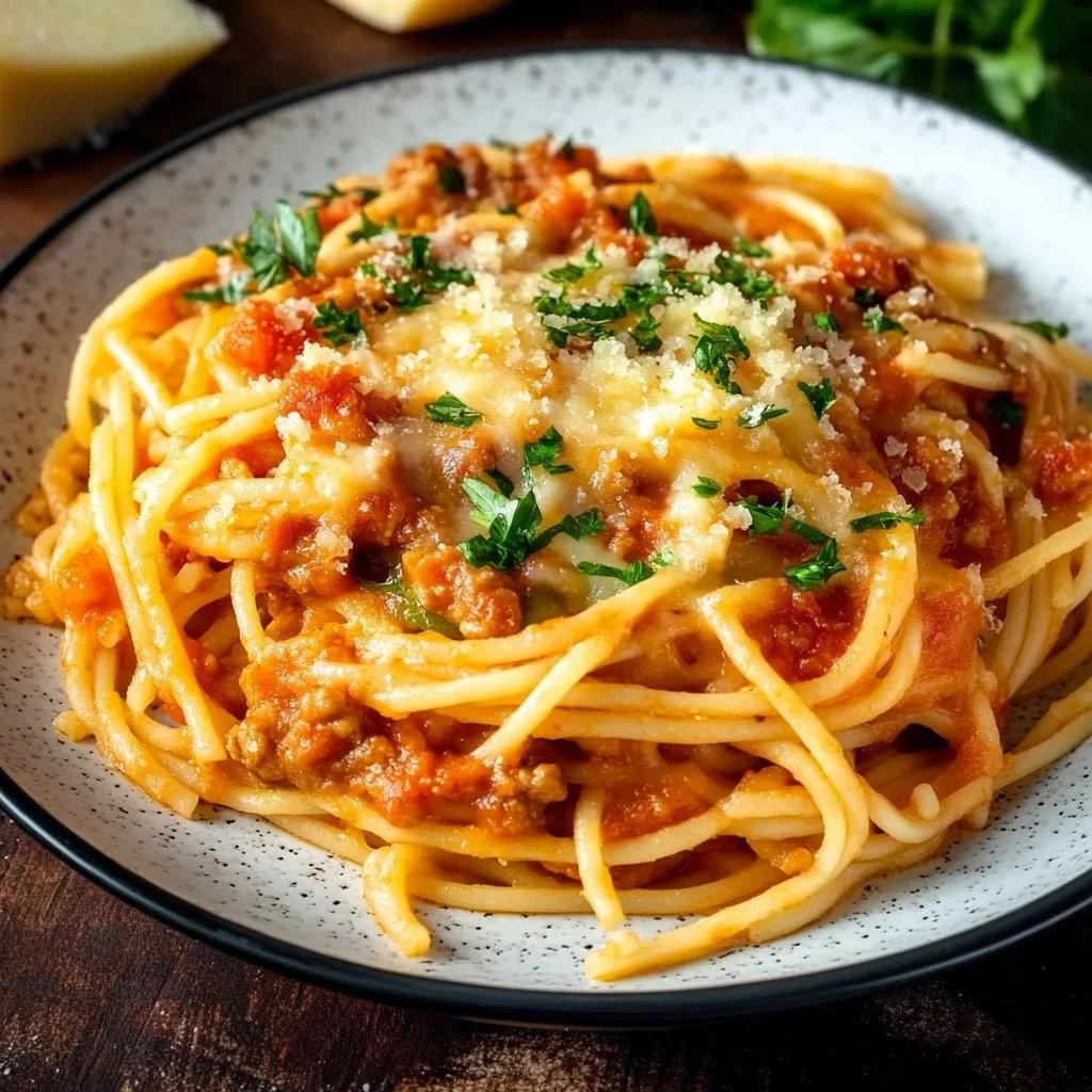 Spaghetti Auflauf vegetarisch