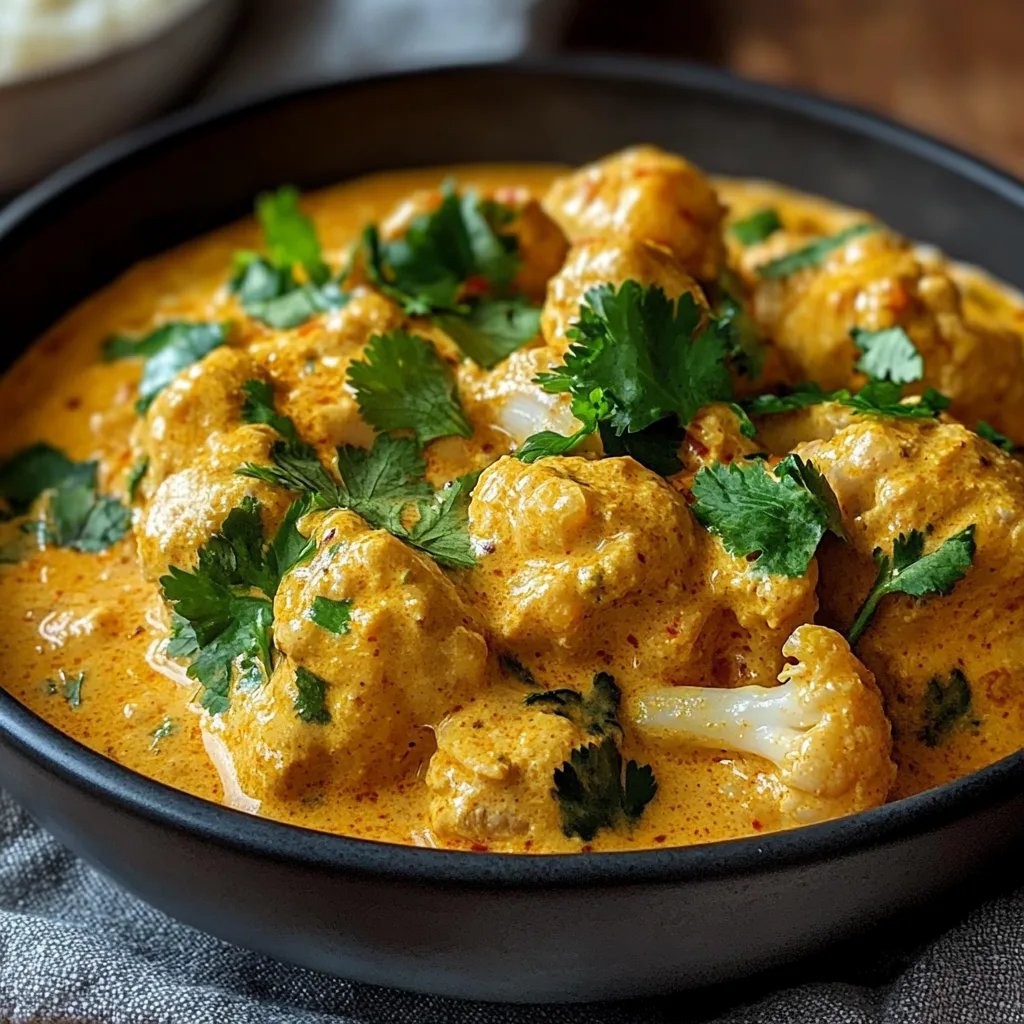 Cremiger Blumenkohl-Curry aus dem Backofen