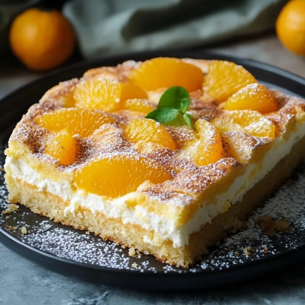 Fantakuchen mit Schmand und Mandarinen