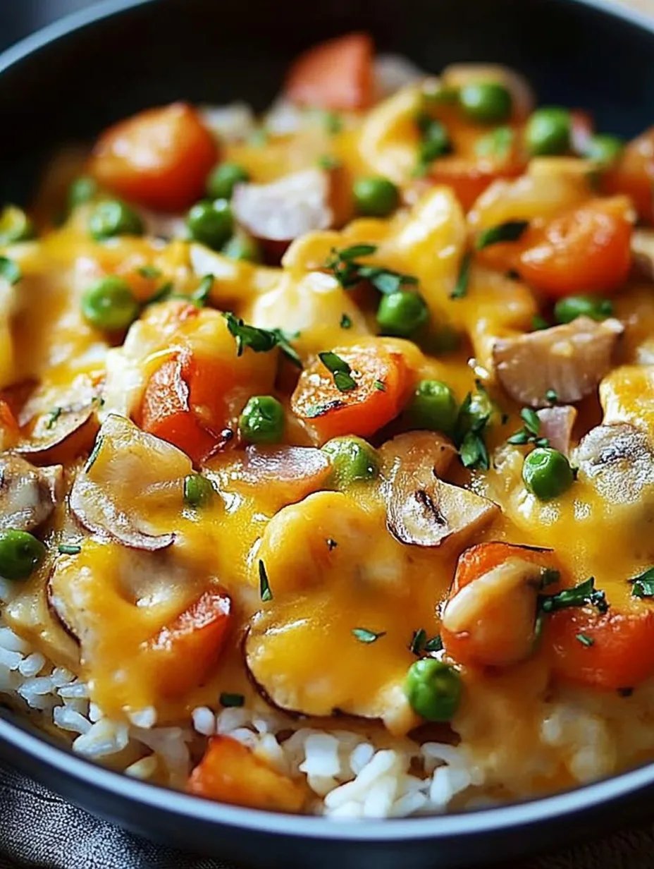 Reis mit Gemüse-Frischkäse-Sauce