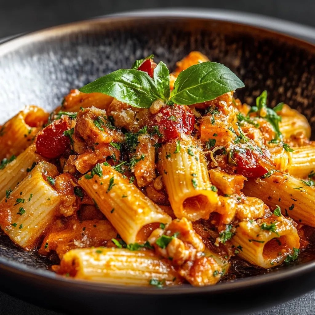 Thunfisch-Pasta mit Tomaten