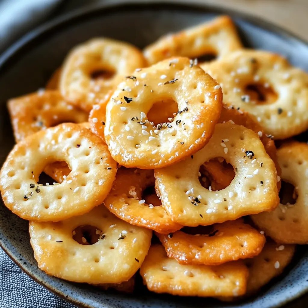 Knusprige italienische Kräuter-Käse-Cracker