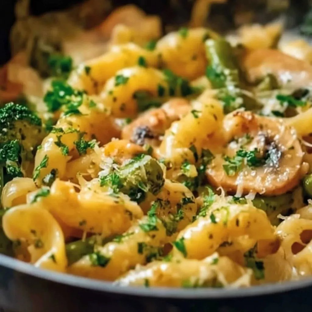 Einfache Gemüse-Nudel-Auflauf