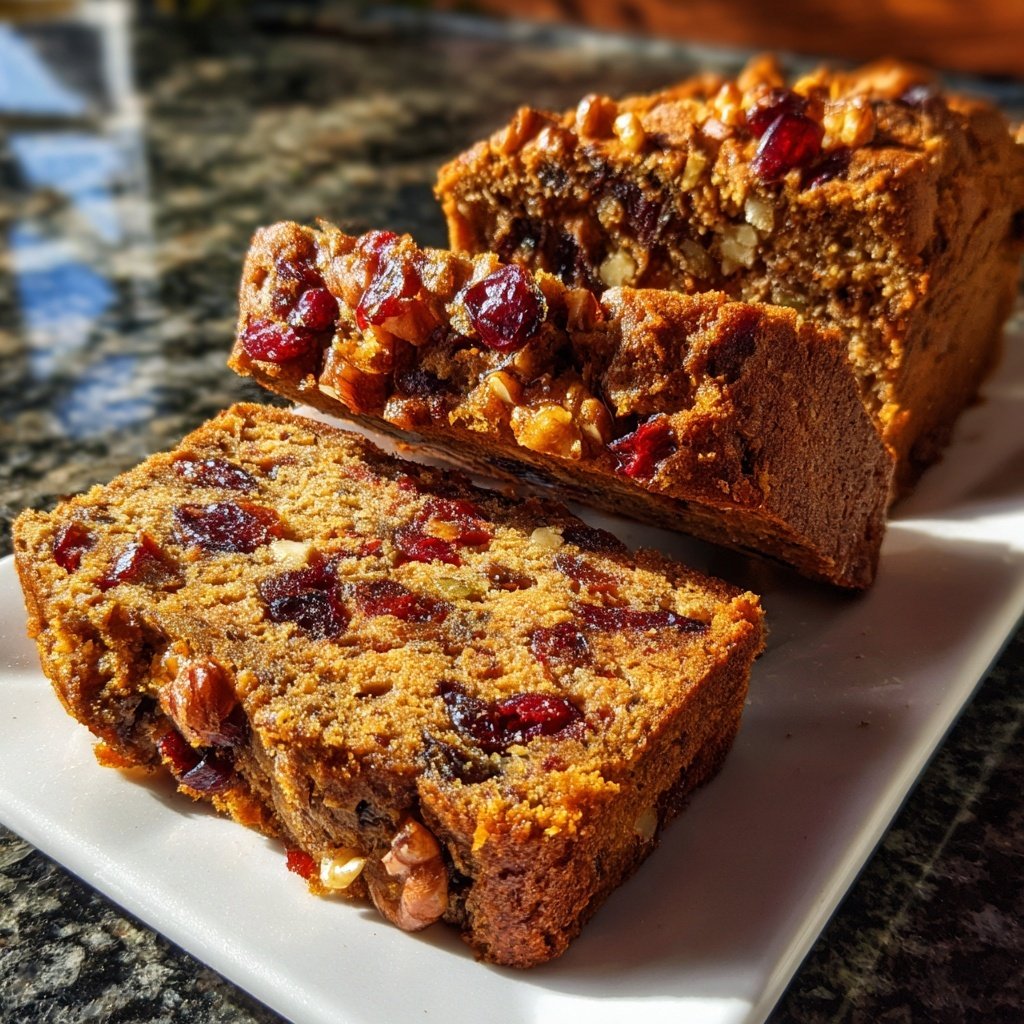 Einfaches Cranberry-Bananen-Nussbrot