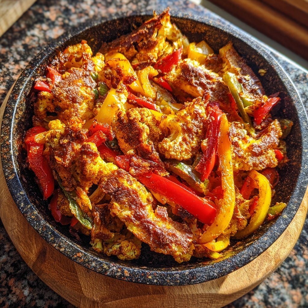 Blumenkohl Pfanne Mit Paprika