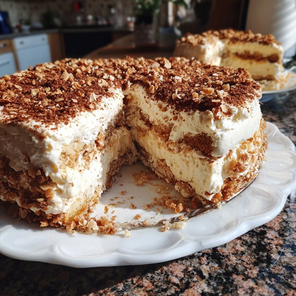 Bienenstich-Tiramisu ohne Alkohol